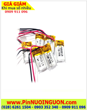 Pin tai nghe Bluetooth Pin sạc 3.7v Li-polymer LP-601120 (6mmx11mmx20mm) 110mAh /Nhận thay pin Bluetooth tính phí 